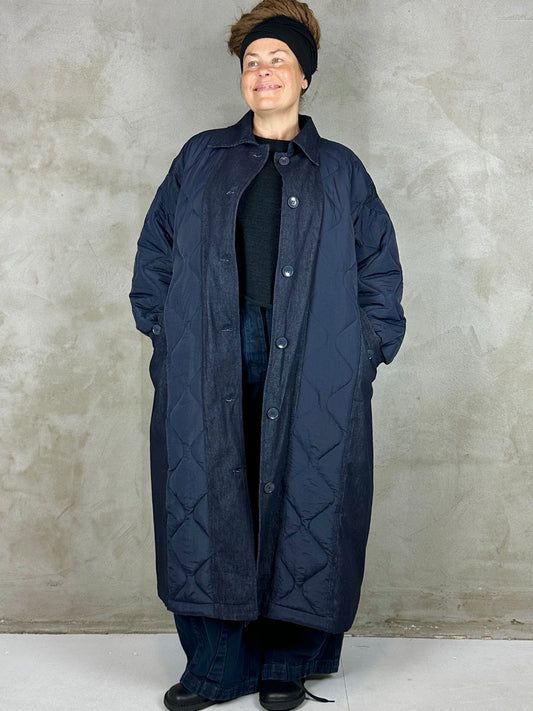Studio Projects Kitsura Coat Navy Denim