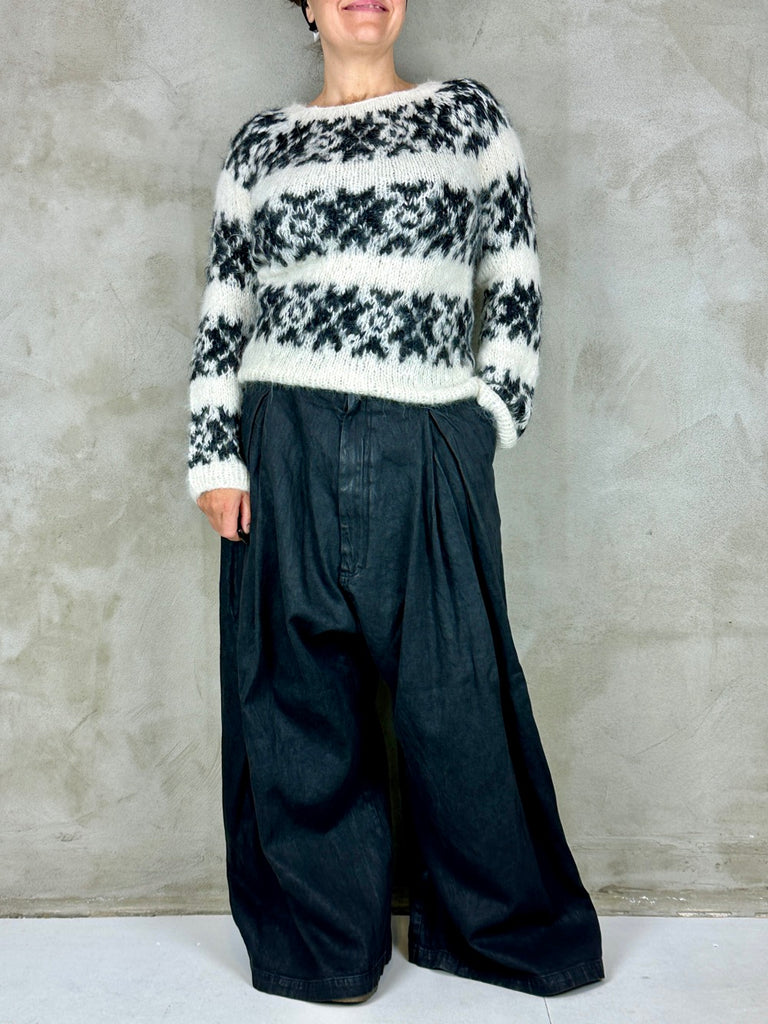 Rundholz 1030110 Trousers Black Gloss
