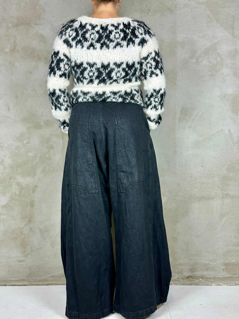 Rundholz 1030110 Trousers Black Gloss
