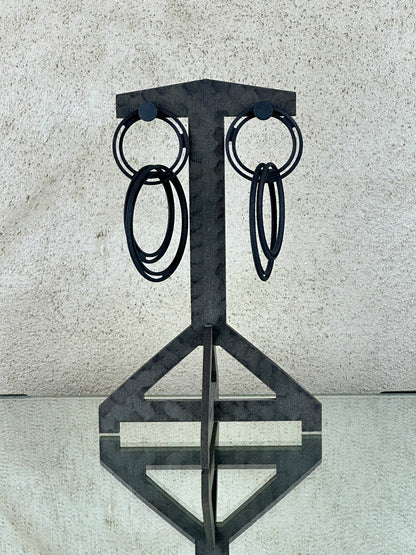 Bijouets Deco Earrings Black