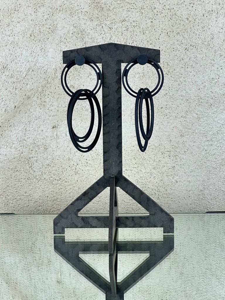 Bijouets Deco Earrings Black