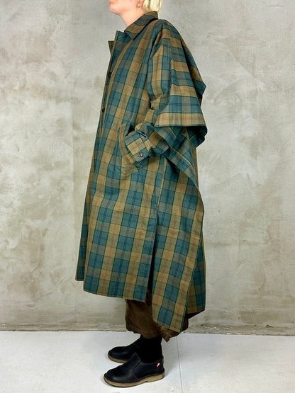 Henrik Vibskov Uncut Coat Tartan Dry Wax