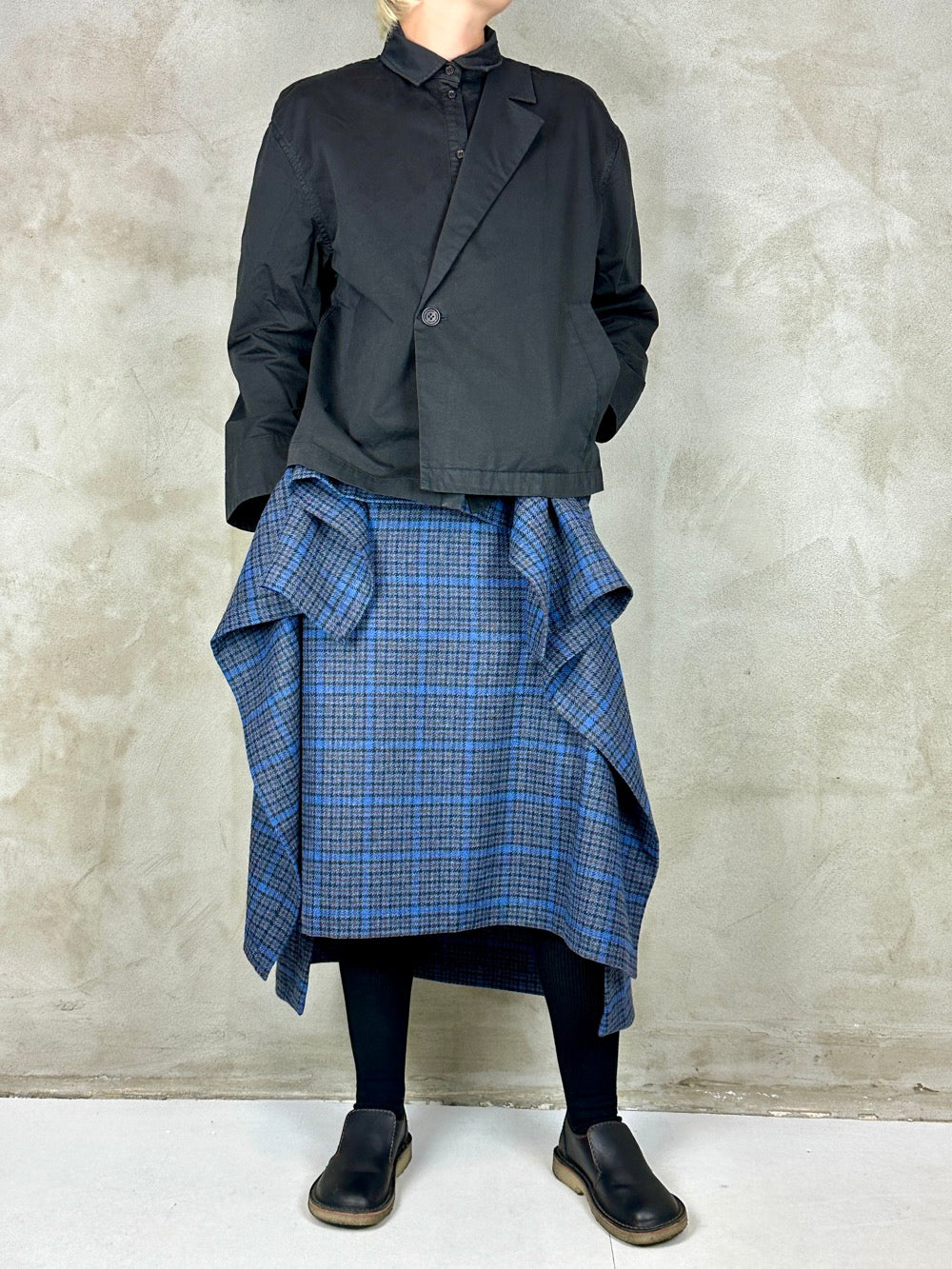 Henrik Vibskov Shawl Coat Black