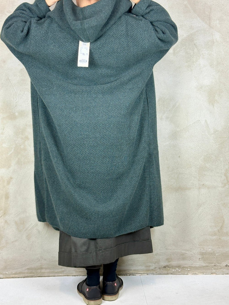 SOH SMNHWK10 Long Cardigan Dark Green