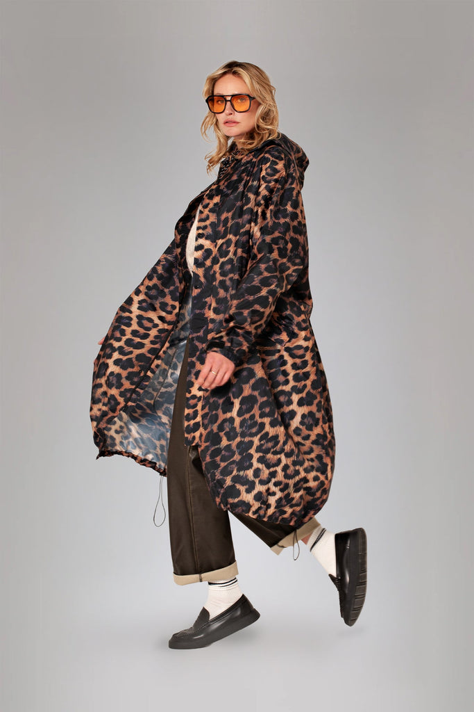 Rainkiss Dark Leopard Raincoat