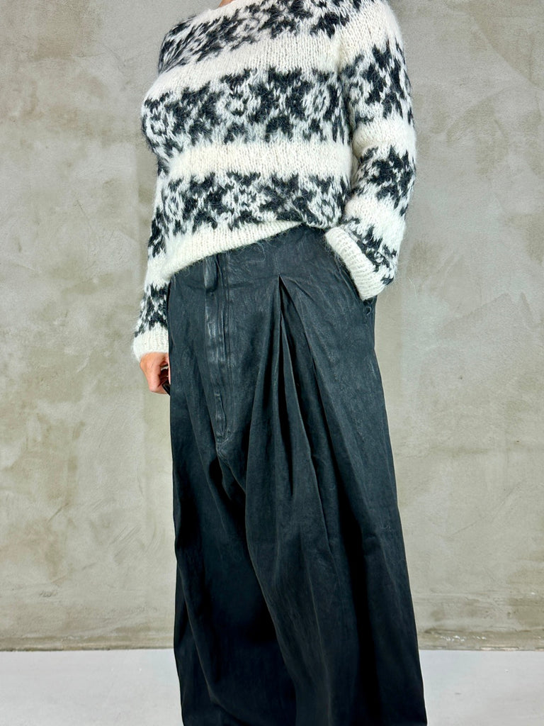 Rundholz 1030110 Trousers Black Gloss