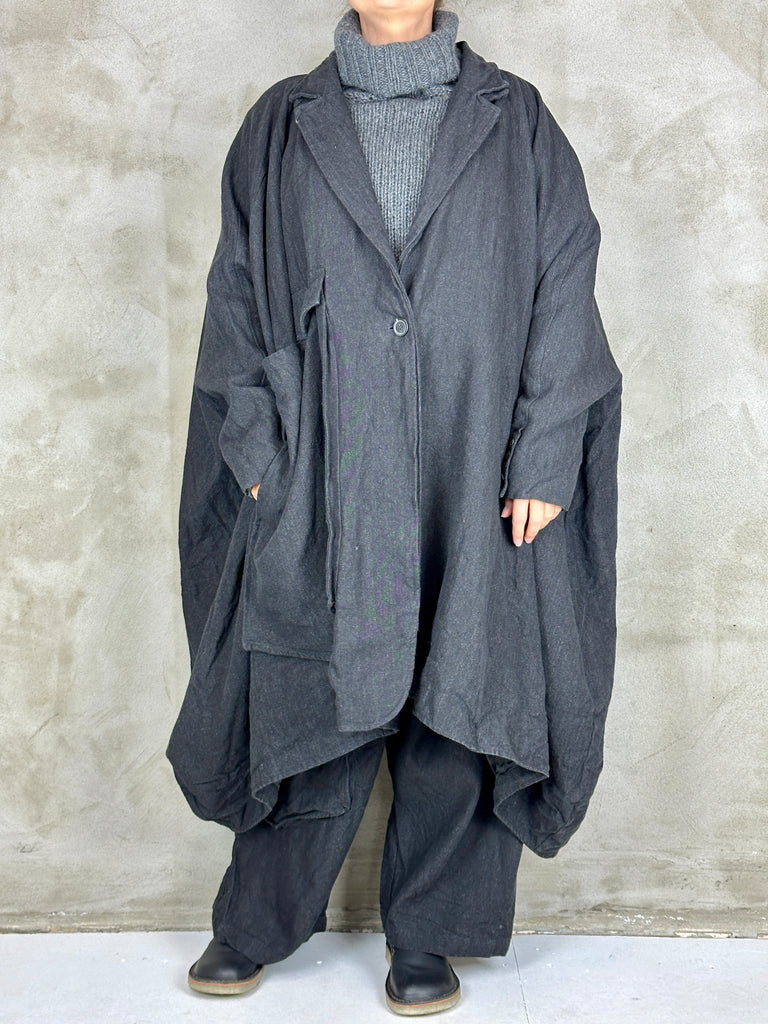 Rundholz 1091206 Coat Black Melange