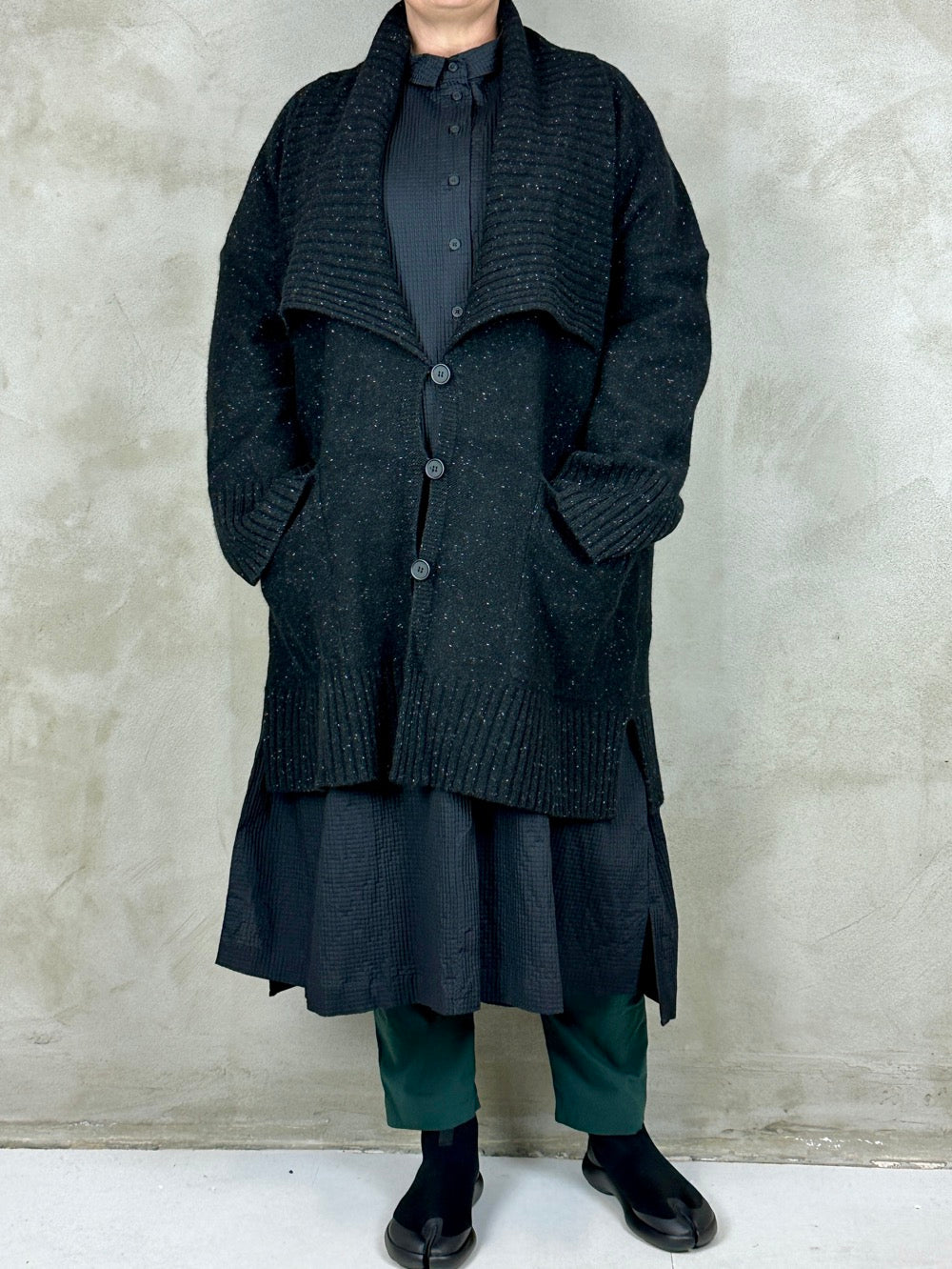 Black Label 3627204 Long Cardigan Black