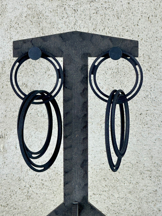 Bijouets Deco Earrings Black