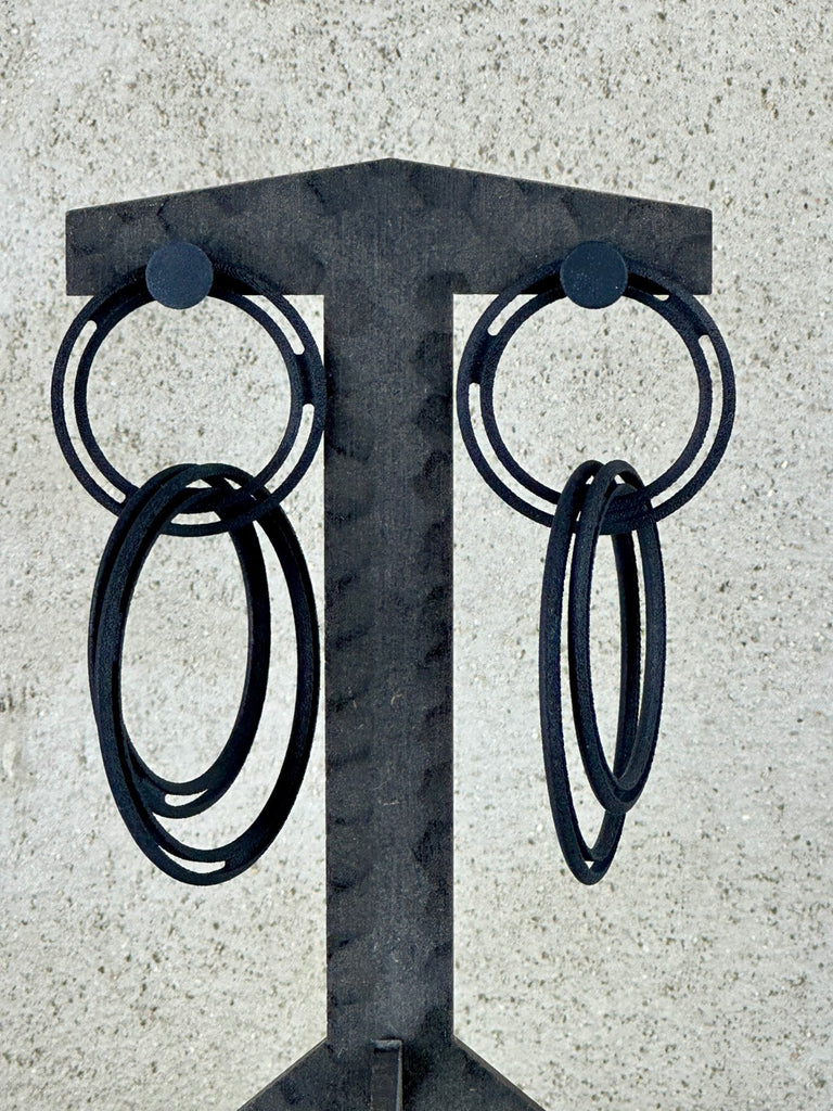 Bijouets Deco Earrings Black