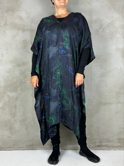 Henrik Vibskov Uncut Kaftan Dark Fireworks