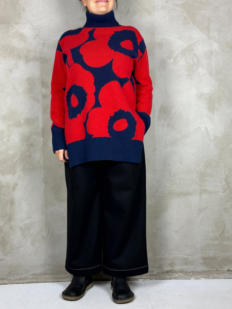 Marimekko Vinni Unikko Red/Navy