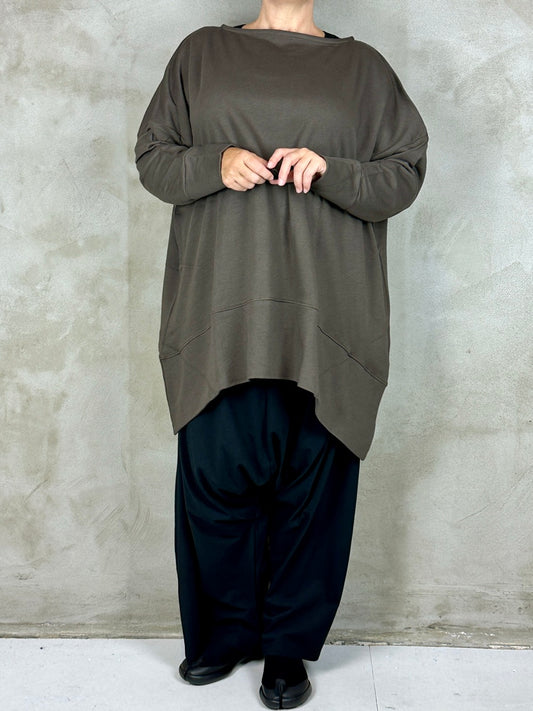 Sort Arhus SA2157 Oversize Blouse Moro