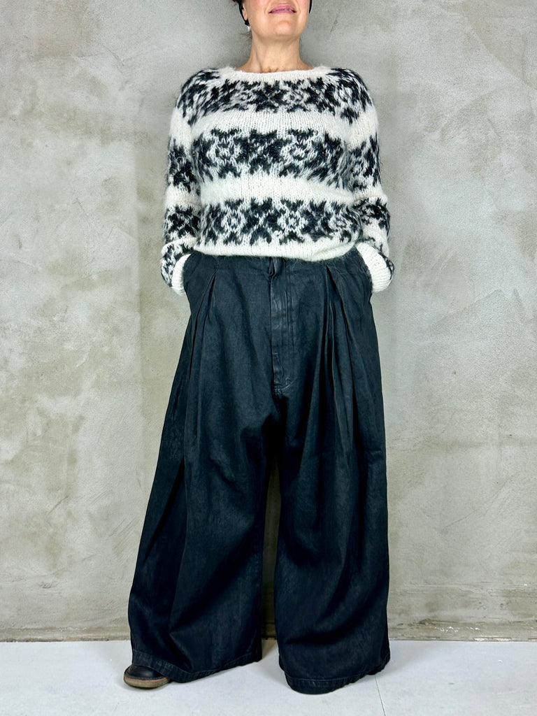 Rundholz 1030110 Trousers Black Gloss