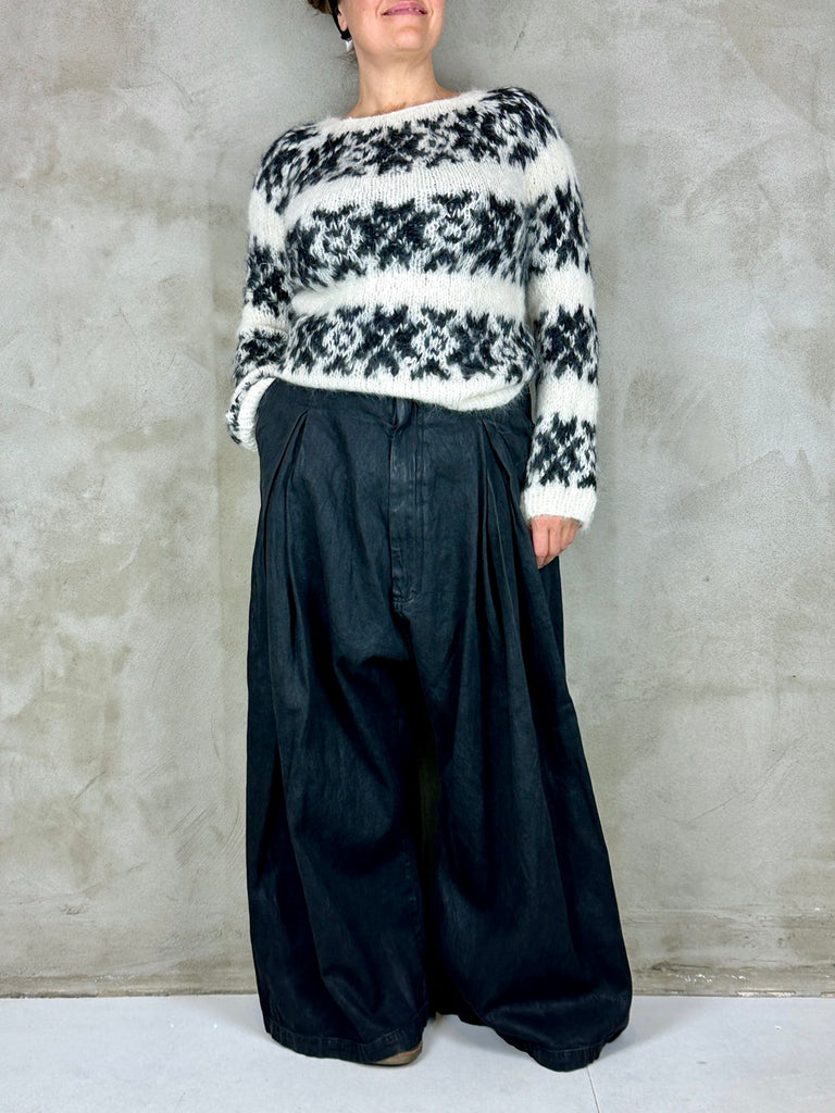 Rundholz 1030110 Trousers Black Gloss