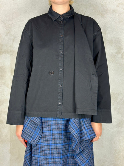 Henrik Vibskov Shawl Coat Black