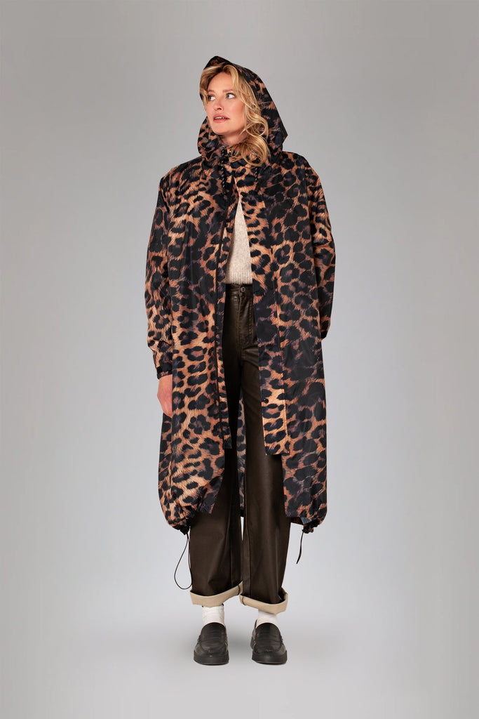 Rainkiss Dark Leopard Raincoat