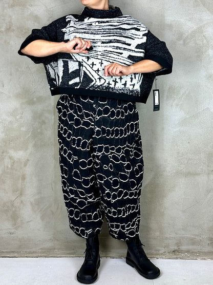 Moyuru 3318 Knit Black/White