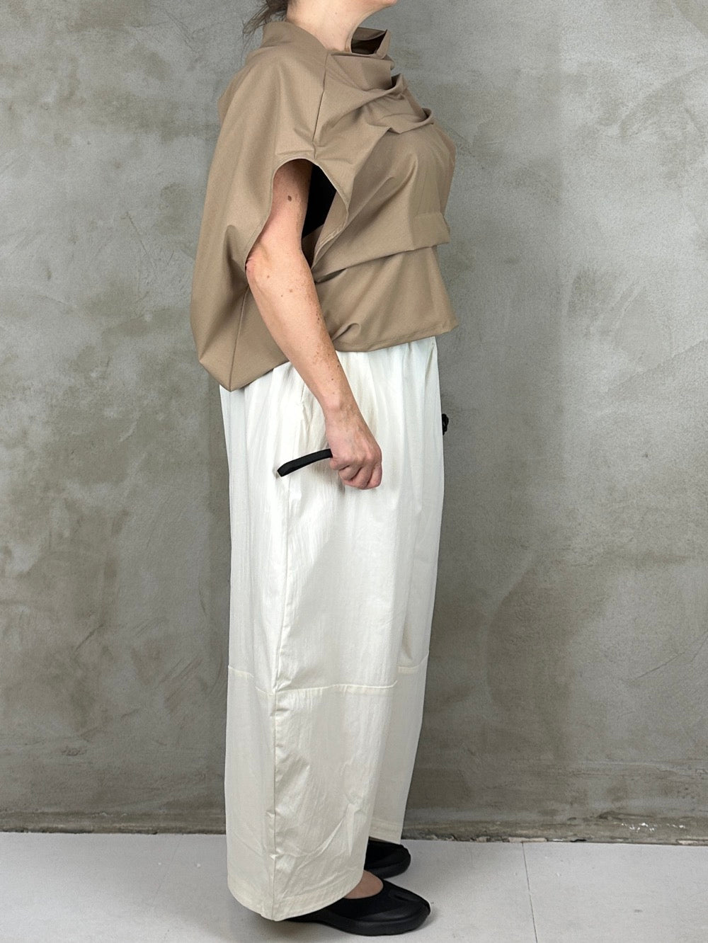 Studio Project Pleat Top Camel