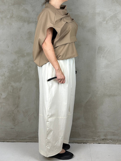 Studio Project Pleat Top Camel