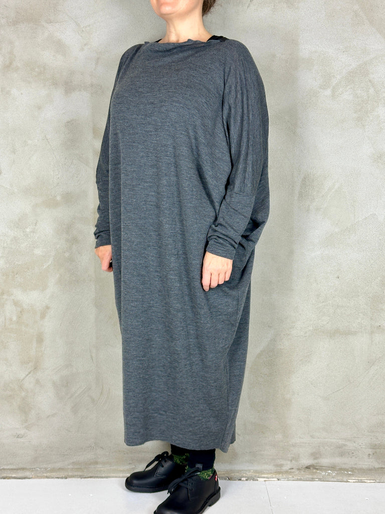 Liselotte Hornstrup Parrow Wool Dress Grey Melange