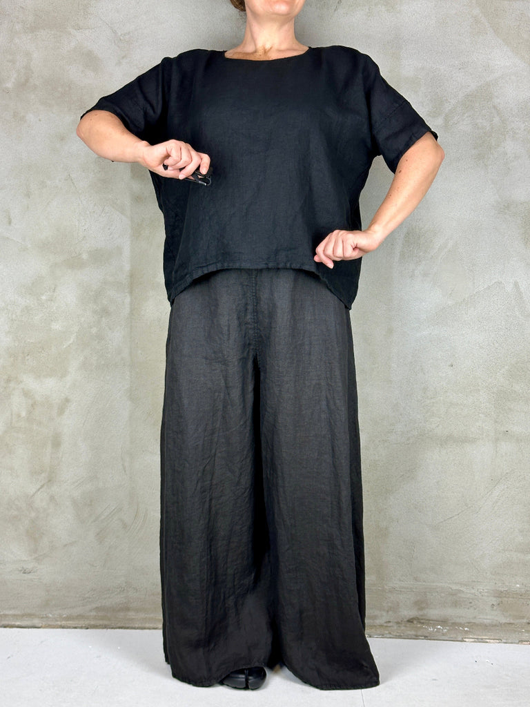 Black By K&M Top I Would Anything For Love Black