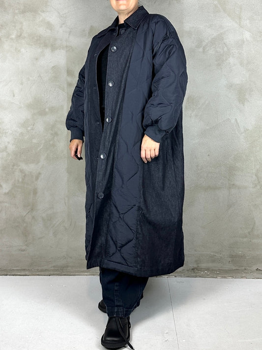 Studio Projects Kitsura Coat Navy Denim