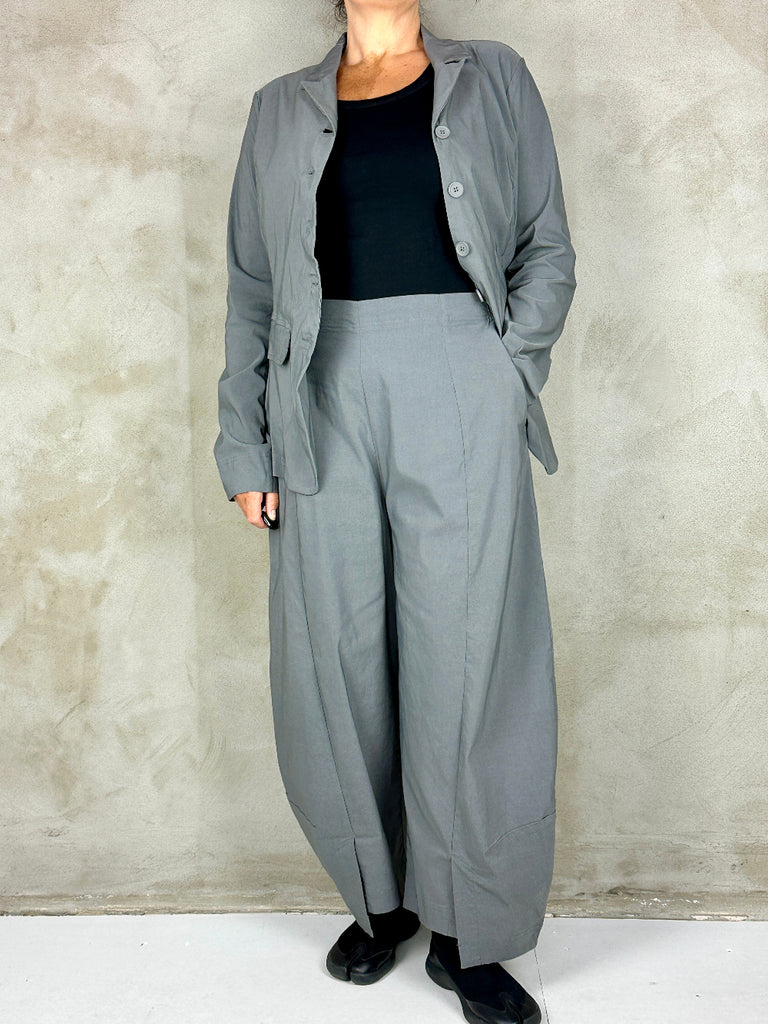 Black Label 3440150 Trousers Dark Grey