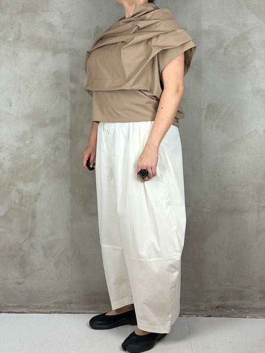Studio Project Pleat Top Camel