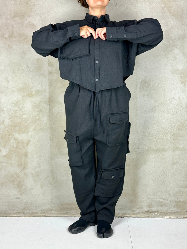 Black By K&M Short Top Come On Lets Take A Walk