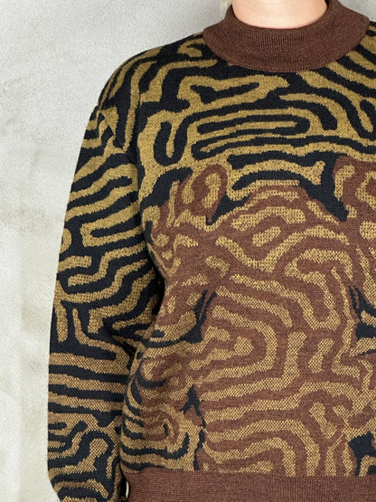 Henrik Vibskov Labyrinth Sweater Brown Frog