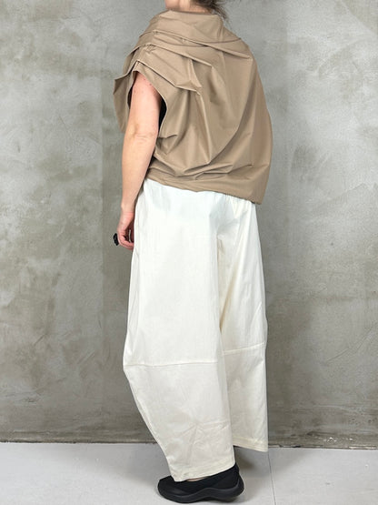 Studio Project Pleat Top Camel