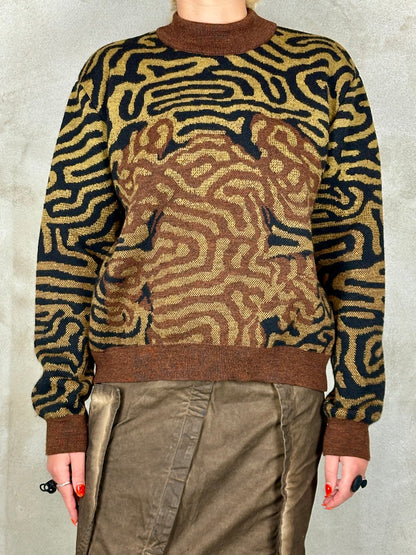 Henrik Vibskov Labyrinth Sweater Brown Frog
