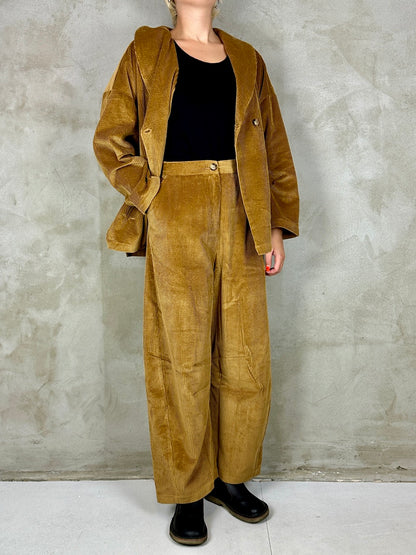 Black Aarhus Gorlois Velvet Trousers Ambra
