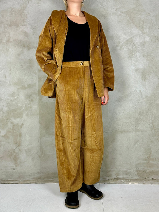 Sort Aarhus Gorlois Velvet Trousers Ambra
