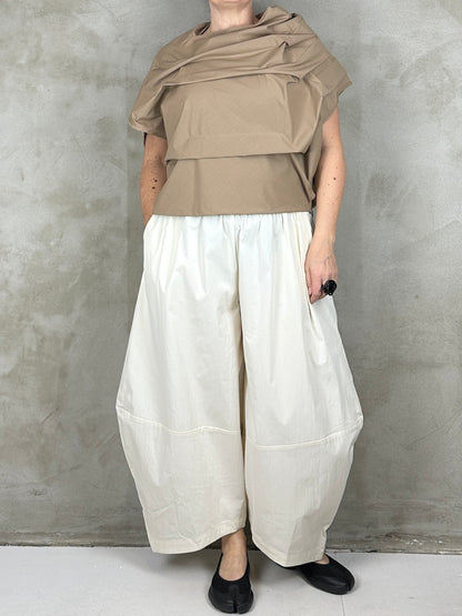 Studio Project Pleat Top Camel