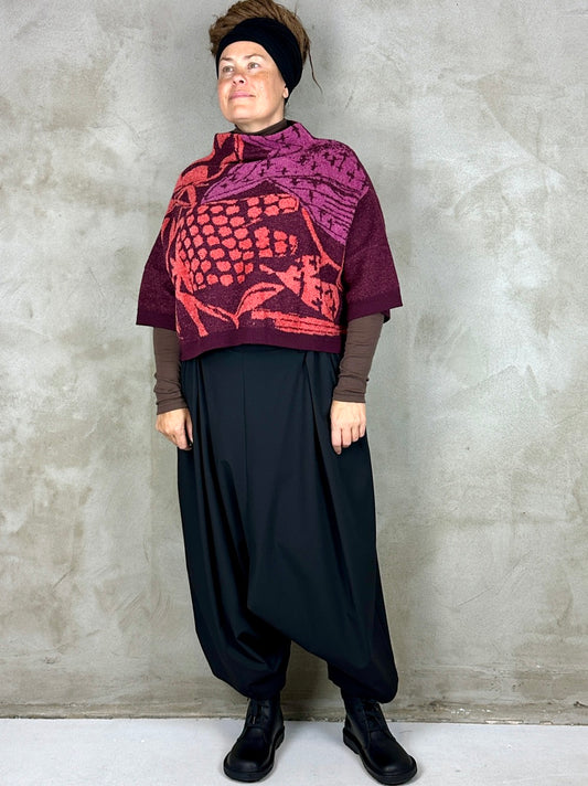Moyuru 3318 Knit Burgundy/Orange