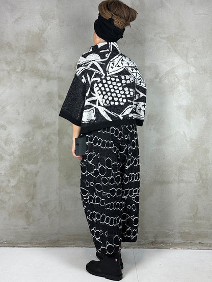 Moyuru 3318 Knit Black/White