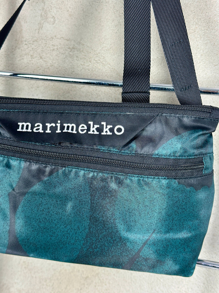 Marimekko Neat Crossbody Bag Unikko S Darkgreen/Black