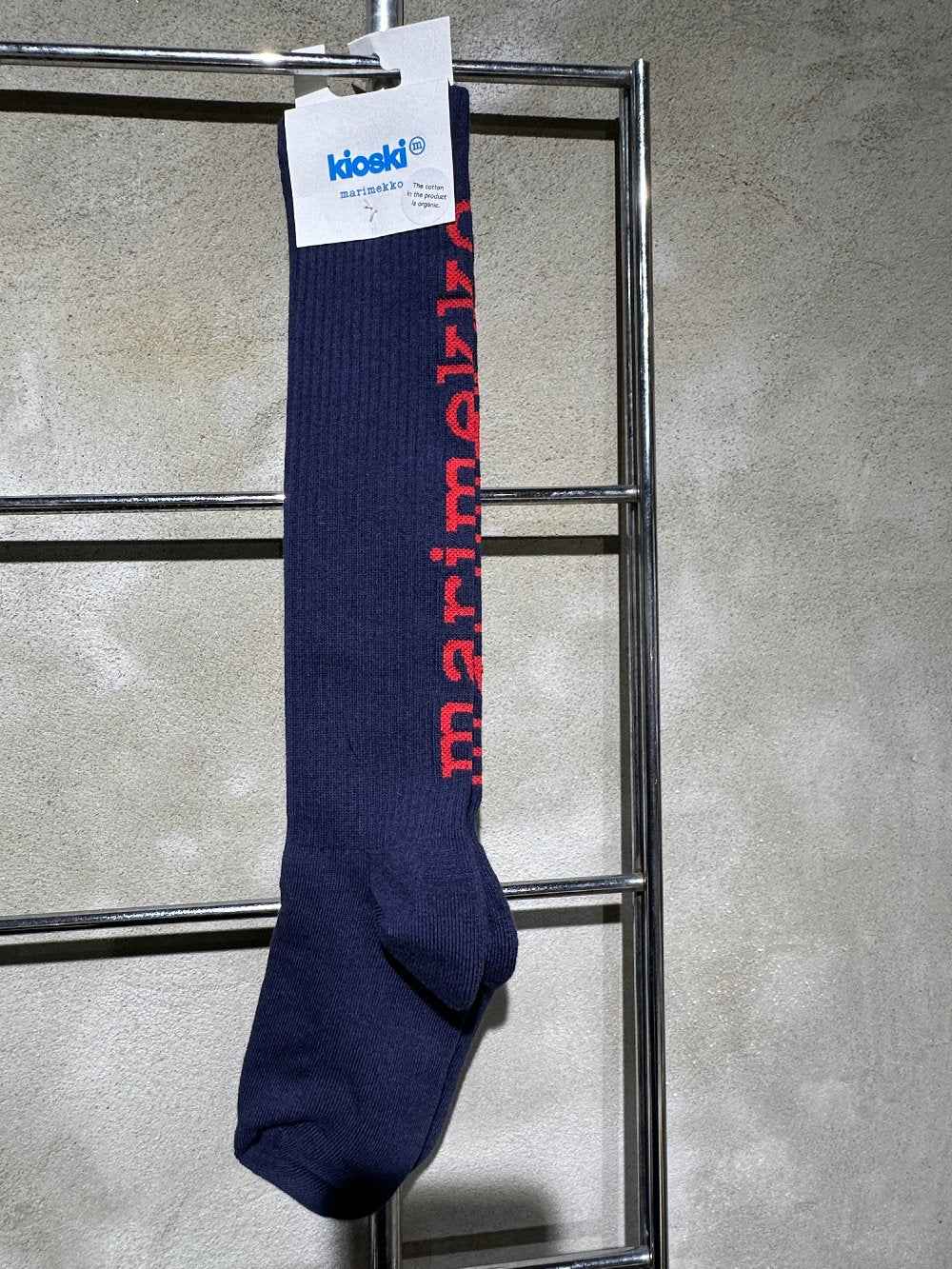 Marimekko Suikea Logo Kneesocks Navy/Red