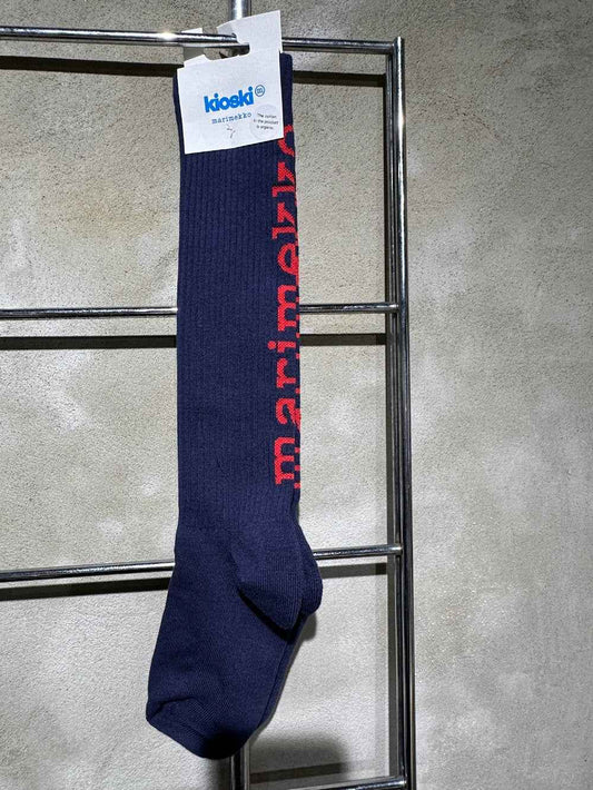 Marimekko Suikea Logo Kneesocks Navy/Red