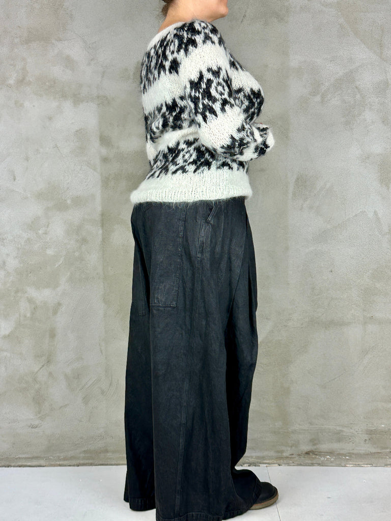 Gudrun & Gudrun Inka Off White - Black