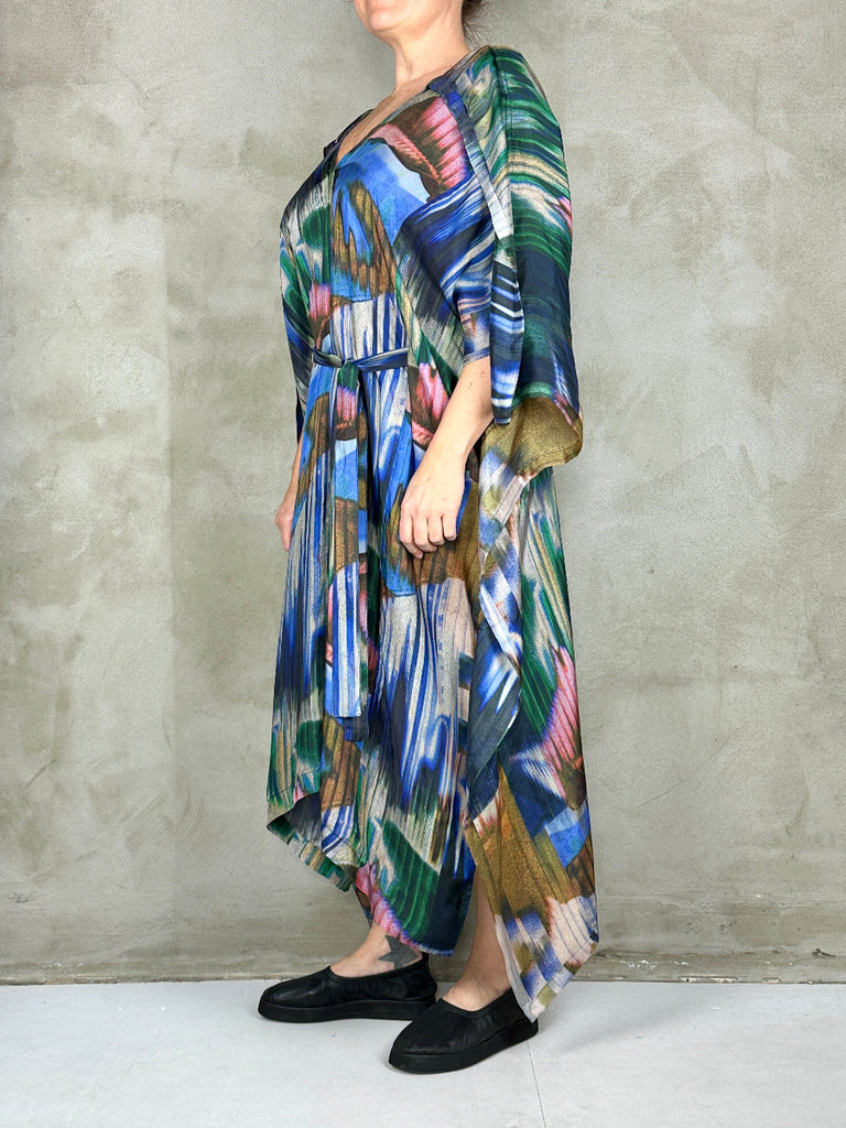Henrik Vibskov Uncut Kaftan Multi Brush Drip