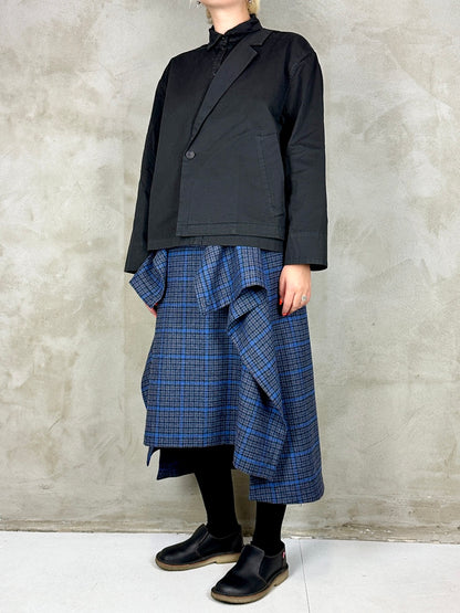 Henrik Vibskov Shawl Coat Black