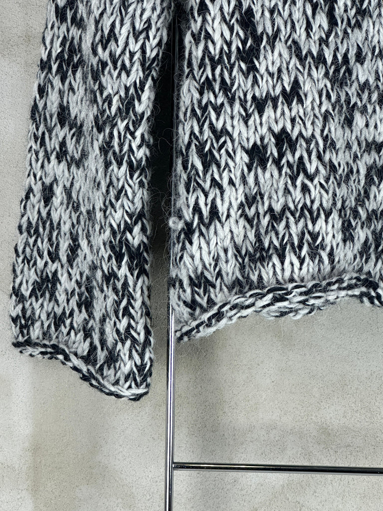 Gudrun & Gudrun Ýr Cardigan Sort/Hvid M. Multifarvet