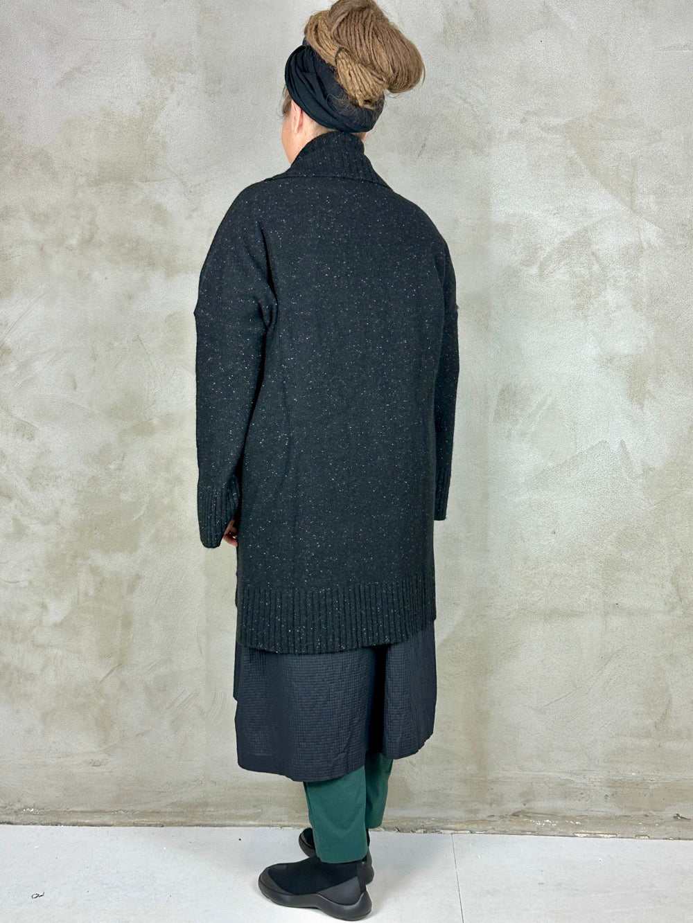Black Label 3627204 Long Cardigan Black