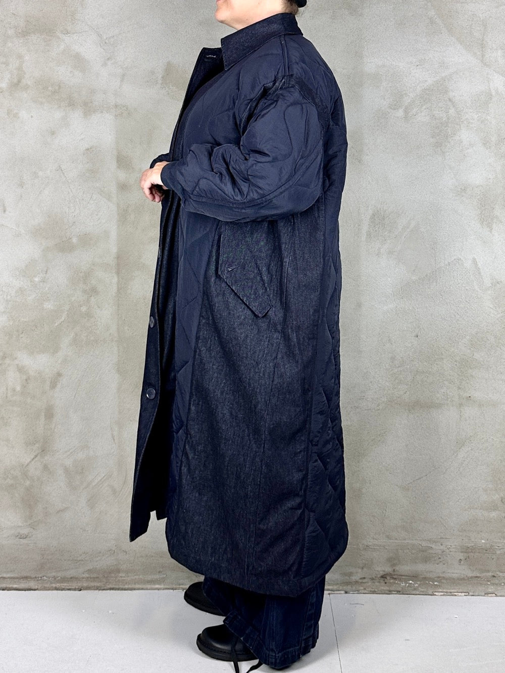 Studio Projects Kitsura Coat Navy Denim