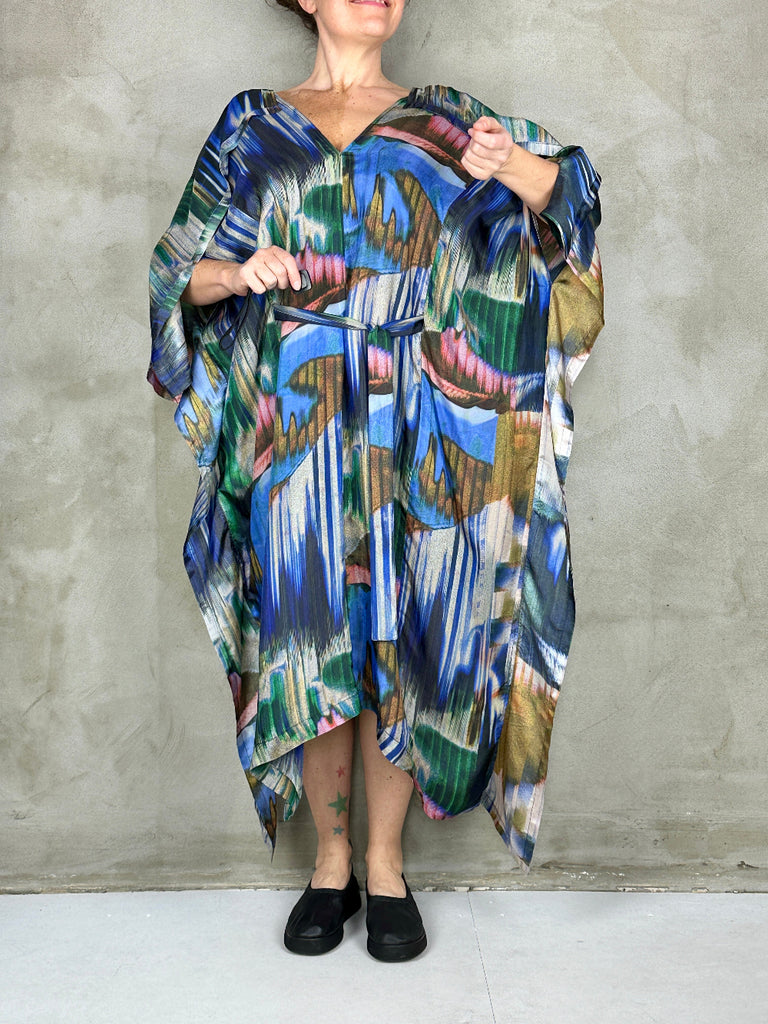 Henrik Vibskov Uncut Kaftan Multi Brush Drip