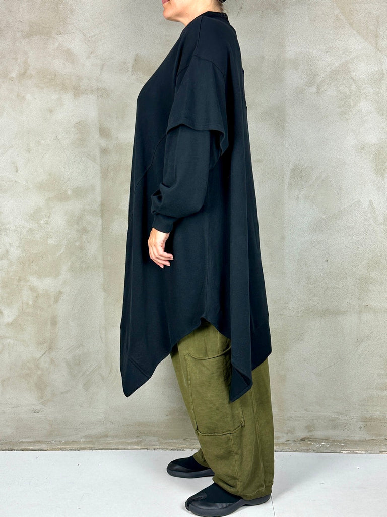 Black By K&M Tunic I Care About You