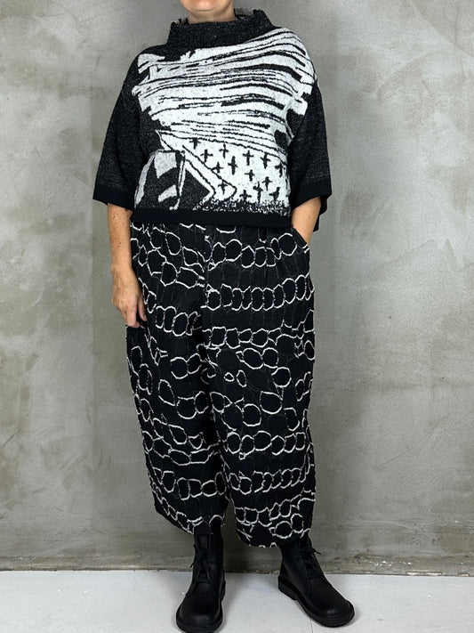 Moyuru 3318 Knit Black/White